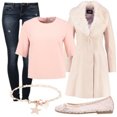 Outfit Romantica in rosa