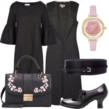 Outfit Bon ton sobrio