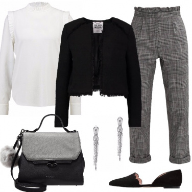 Outfit Pantaloni a scacchi