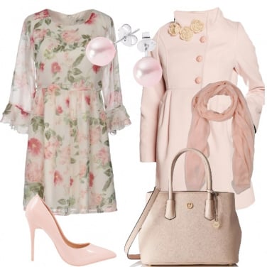 Outfit Cerimonia in rosa
