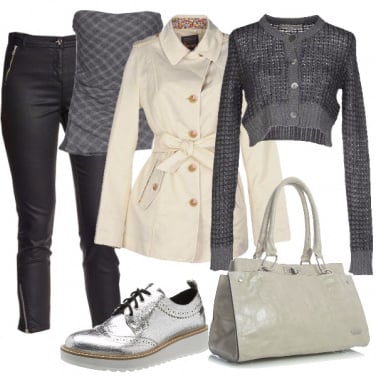 Outfit Argento sui piedi