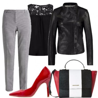 Outfit Un tocco di rosso