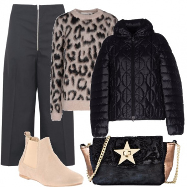 Outfit Sabbia e nero