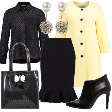 Outfit Il cappottino giallo