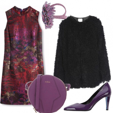 Outfit Viola da sera