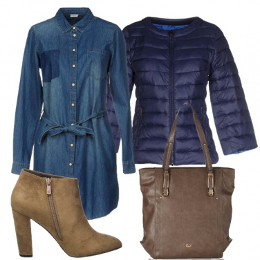 Outfit Jeans e piumino