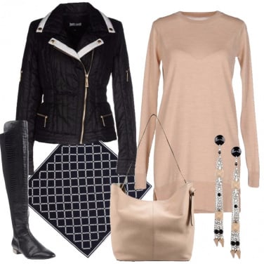 Outfit Nude e nero