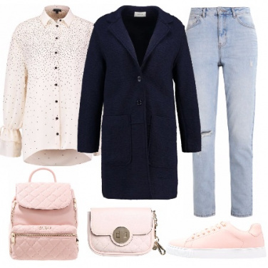 Outfit Rosa e blu
