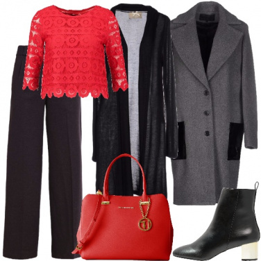 Outfit Pantaloni a vita alta