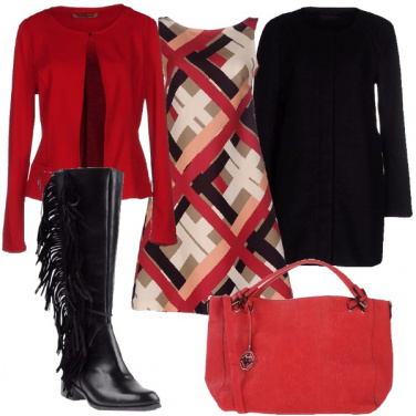 Outfit Strisce e frange