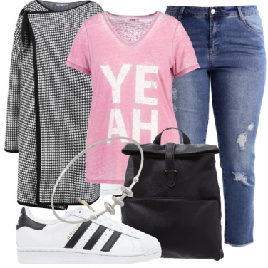 Outfit Si sulla maglia