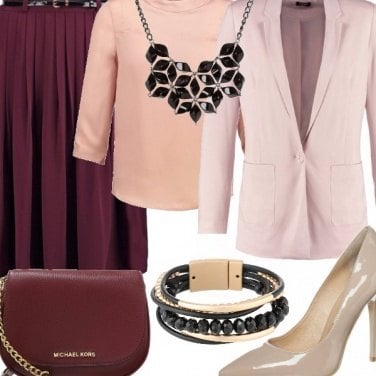 Outfit Marsala of night