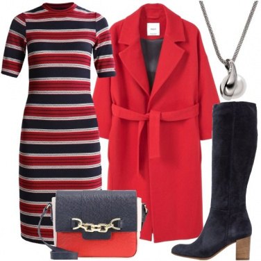 Outfit Rosso e blu