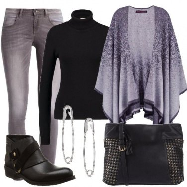 Outfit La mantella avvolgente