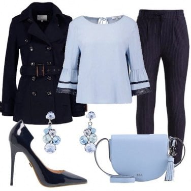 Outfit Nei toni del blu
