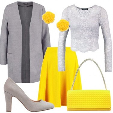 Outfit Il giallo diventa romantico