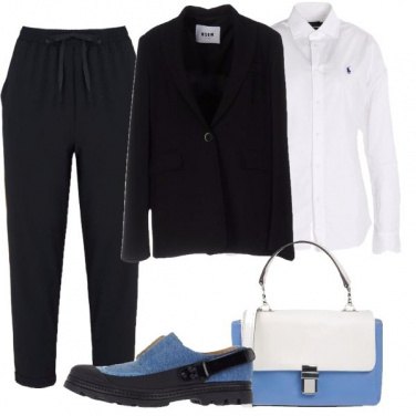 Outfit In blu tutto il giorno