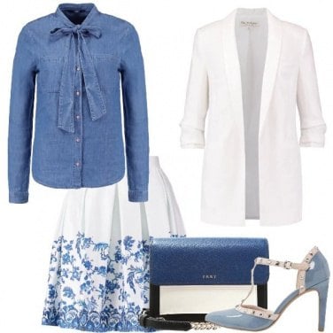Outfit Azzurra come il cielo di primavera