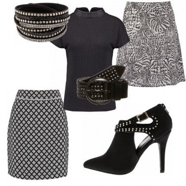 Outfit Fantasie optical e borchie