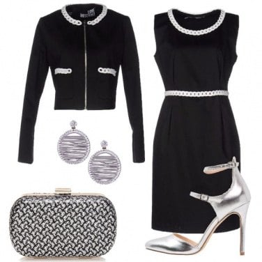 Outfit Nero e silver