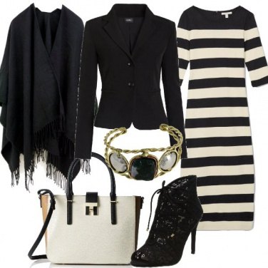 Outfit Righe anche di sera