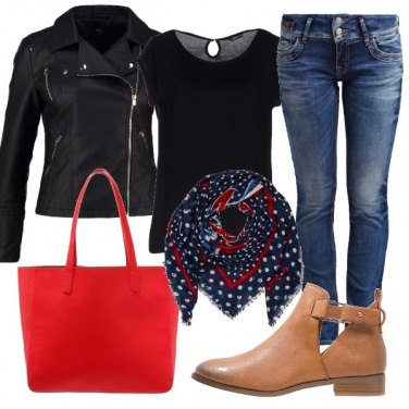 Outfit Un tocco di rosso