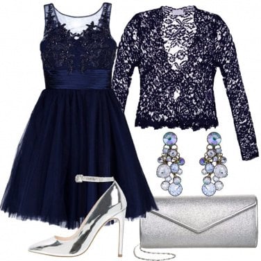 Outfit Cerimonia in blu