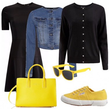Outfit Una diva in giallo