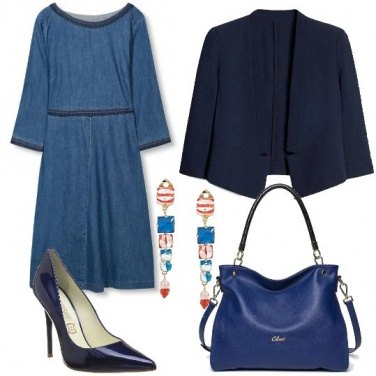 Outfit Cerimonia in blu