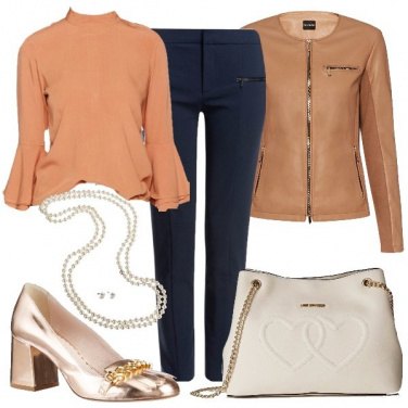 Outfit In rosa salmone
