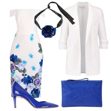 Outfit Fiori blu