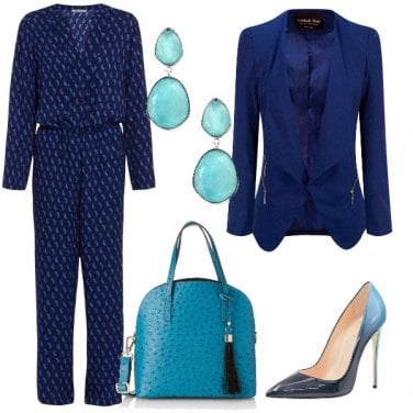 Outfit In tuta blu