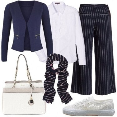 Outfit Pantaloni culotte in primavera