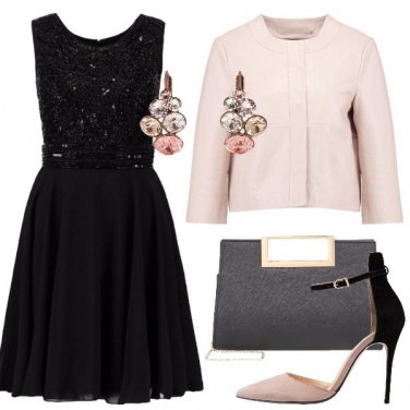 Outfit Elegante con la giacca in pelle