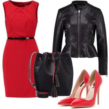 Outfit Il nero ed il rosso