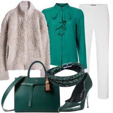 Outfit Elegantemente in verde
