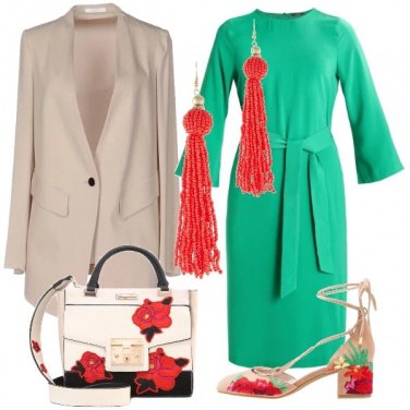 Outfit Fiori in un campo di menta