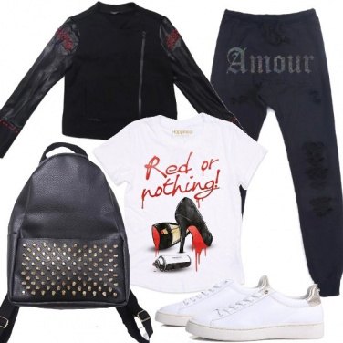 Outfit Il rosso ed il nero