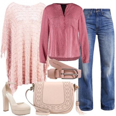 Outfit Boho nei toni del rosa