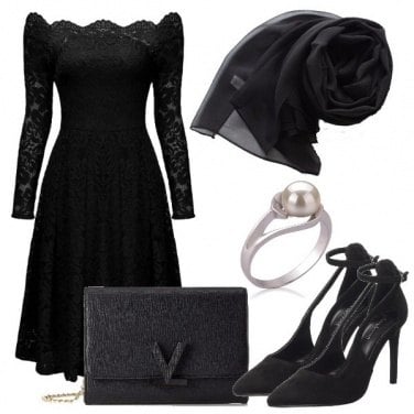 Outfit Vestito di pizzo