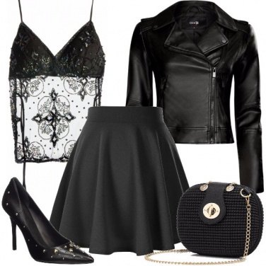 Outfit Trasparenze rock