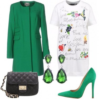 Outfit Cerimonia alternativa in verde