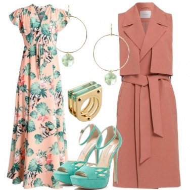 Outfit Fantasie floreali in lungo