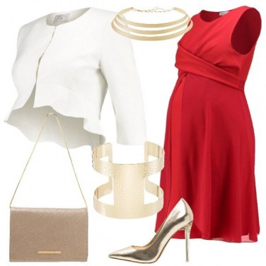Outfit Elegante in rosso