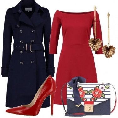 Outfit Intramontabile rosso e blu