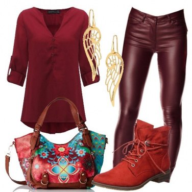 Outfit I toni del rosso
