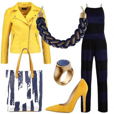 Outfit Giallo come il sole e blu come il mare