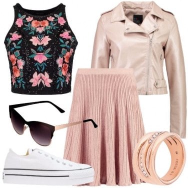 Outfit Una romantica con le sneakers