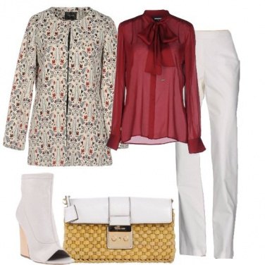 Outfit Bianco a fiori