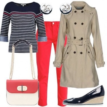 Outfit Pantaloni rossi
